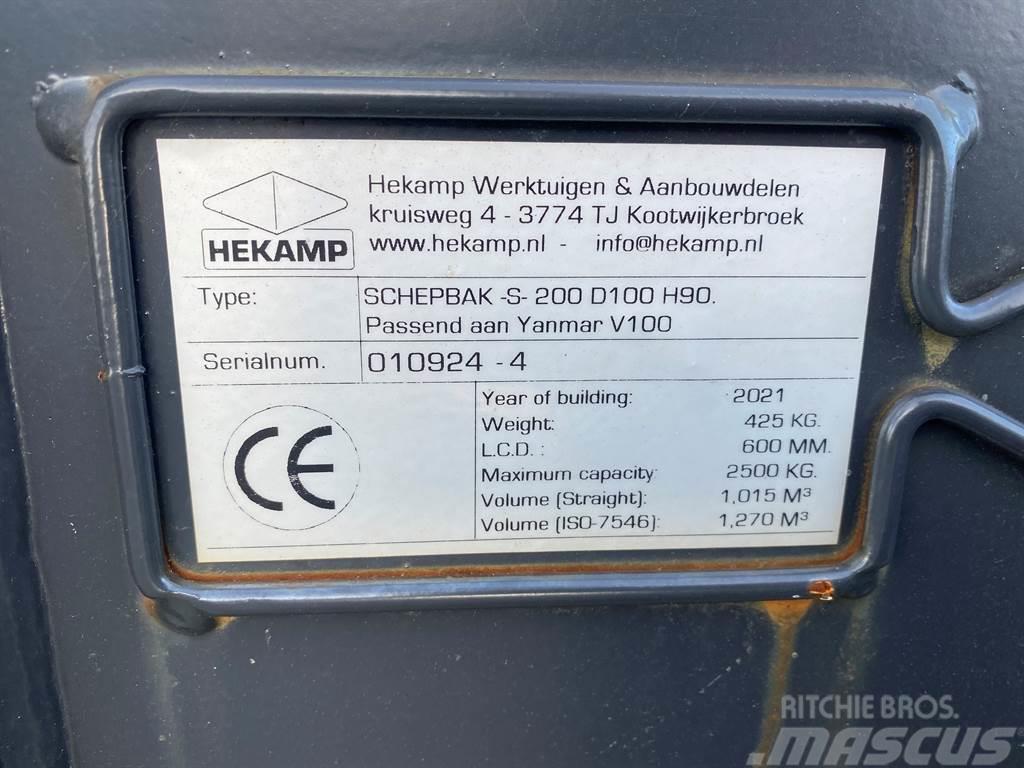 Terex Schaeff Ø50MM-Hekamp SCHEPBAK-S-200 D100 H90-Bucket Godet