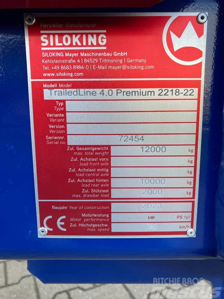 Siloking TrailedLine 4.0 Premium 2218-22 Bac, râtelier
