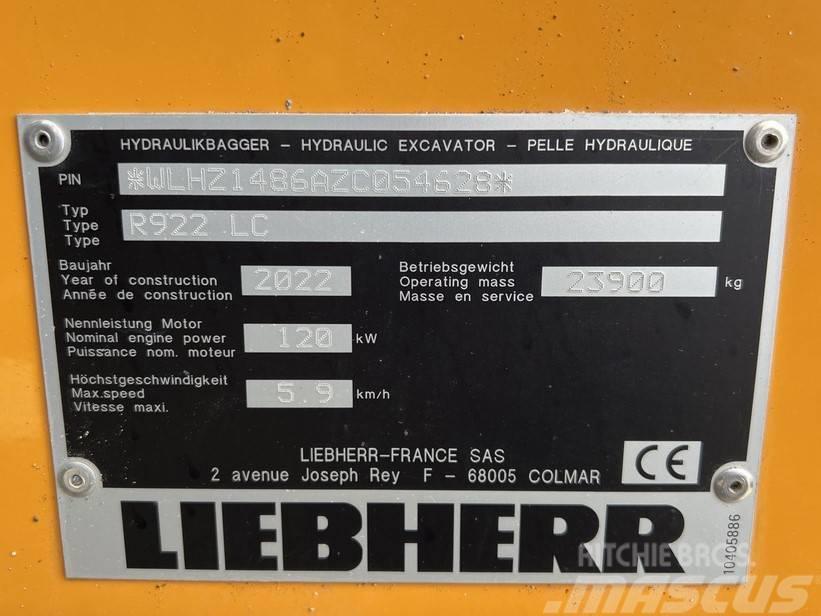 Liebherr R922 LC Pelle sur chenilles