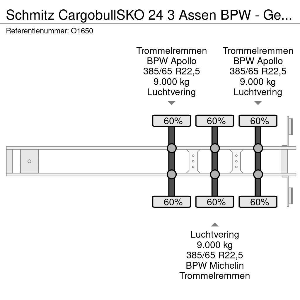Schmitz Cargobull SKO 24 3 Assen BPW - Gesloten Opbouw - Gegalvanise Semi remorque fourgon