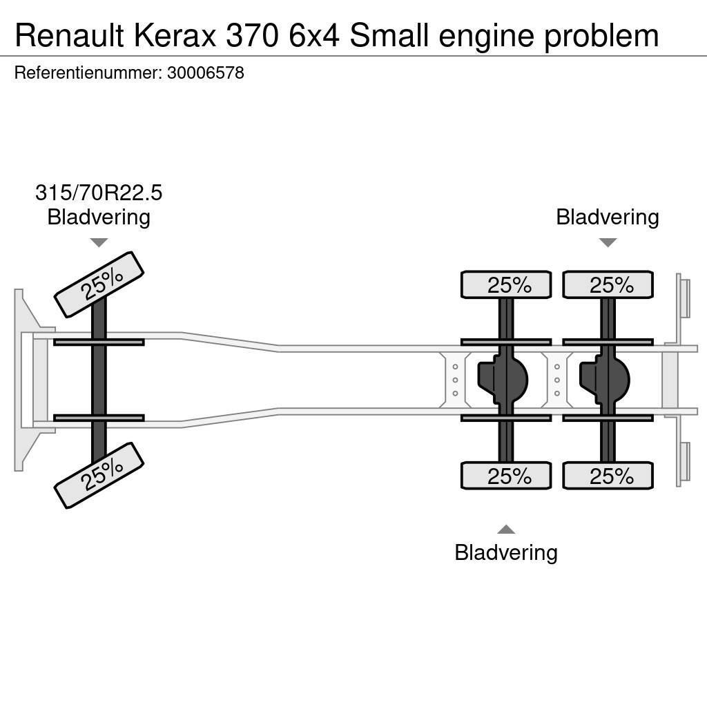 Renault Kerax 370 6x4 Small engine problem Châssis cabine