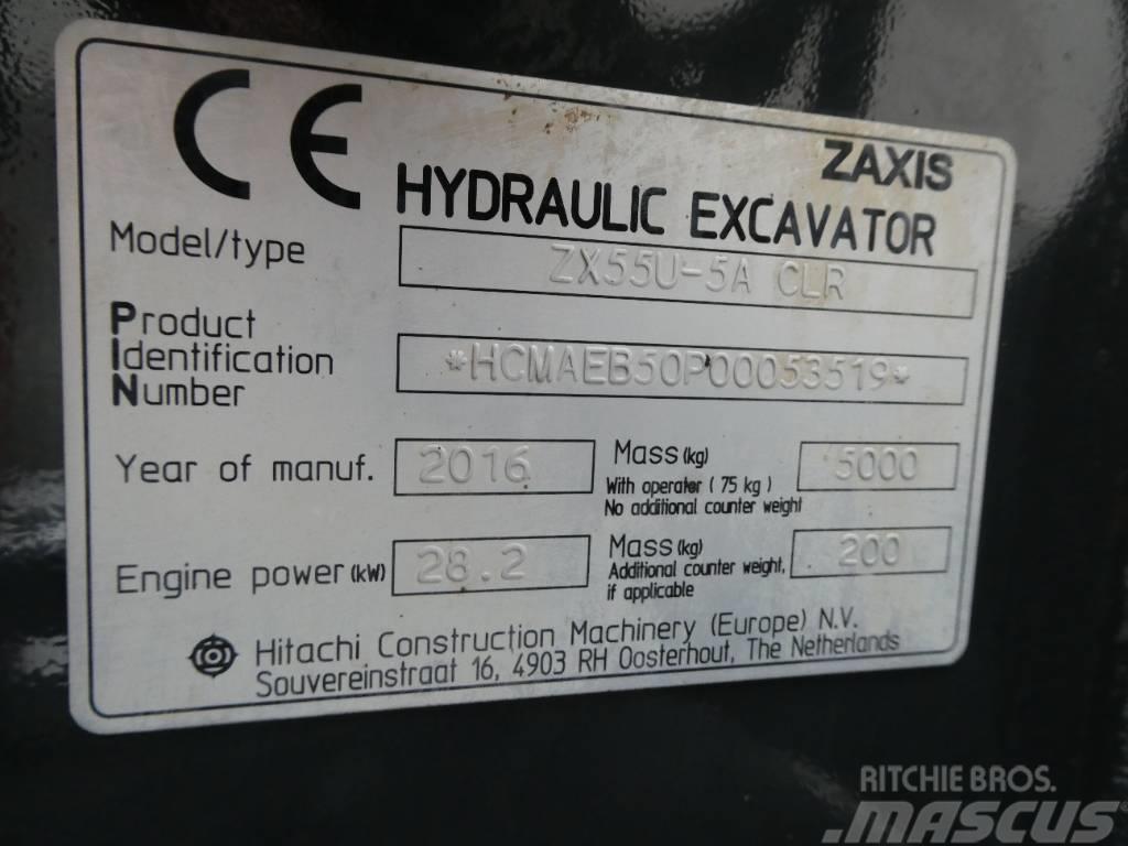 Hitachi ZX 55 U-5 A CLR Mini pelle < 7t