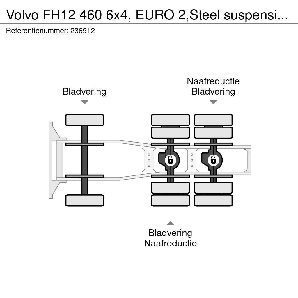 Volvo FH12 460 6x4, EURO 2,Steel suspension, Manual, Hyd Tracteur routier