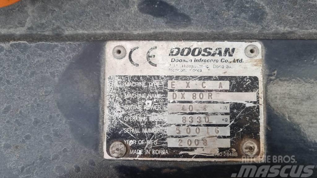 Doosan DX 80 R Mini pelle 7t-12t