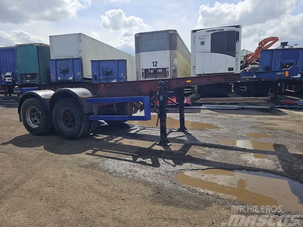 Köhler Elmshorn 2 axle | 20 ft | container chassis | stee Semi remorque porte container
