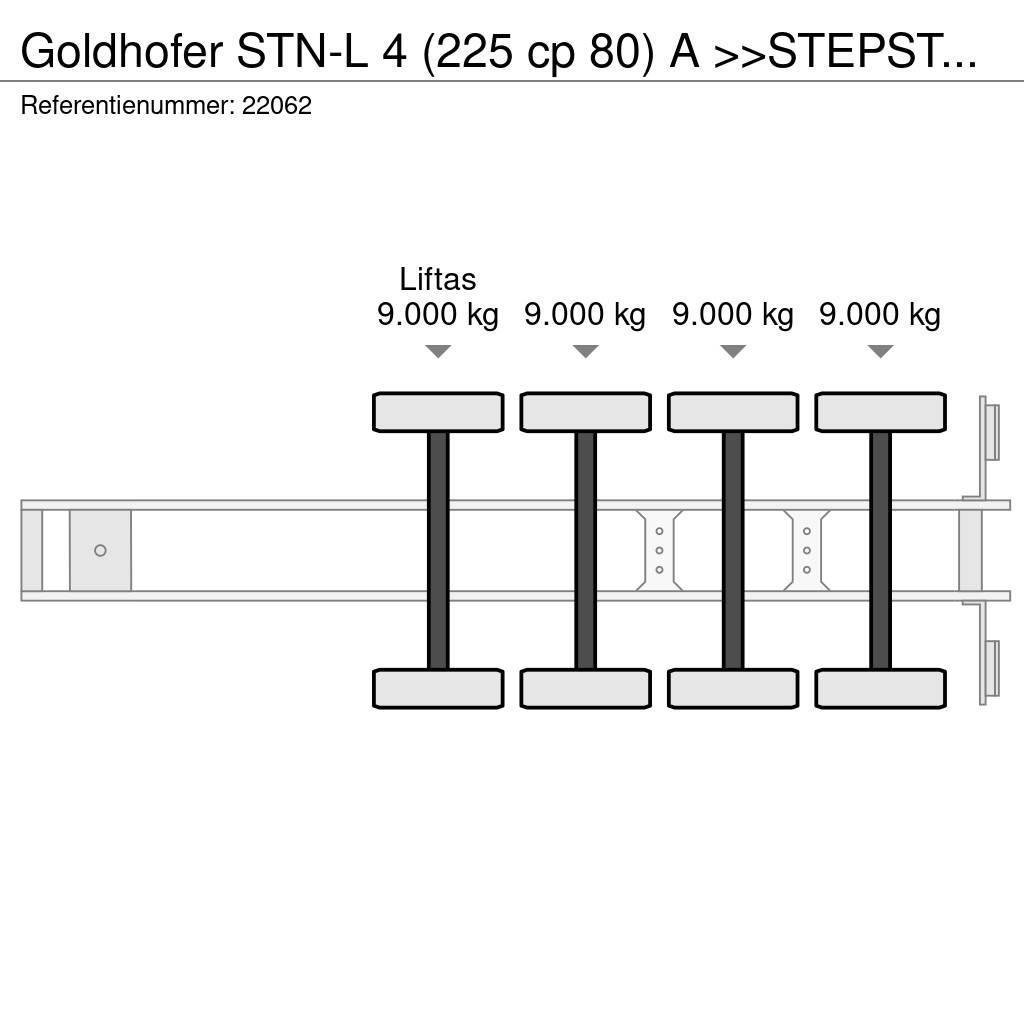 Goldhofer STN-L 4 (225 cp 80) A >>STEPSTAR<< (CARGOPLUS® tyr Semi remorque surbaissée