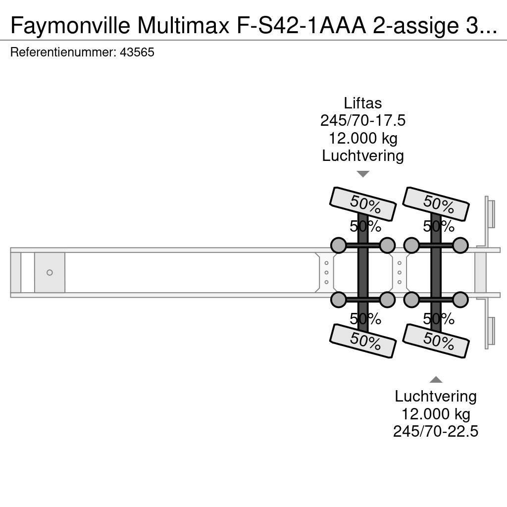 Faymonville Multimax F-S42-1AAA 2-assige 3,90 meter Extandable Semi remorque surbaissée