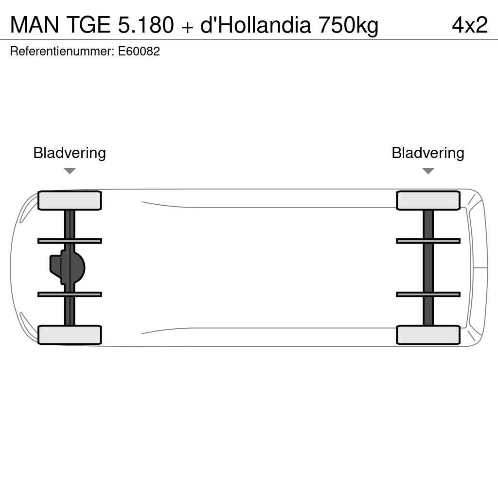 MAN TGE 5.180 + d'Hollandia 750kg Autre fourgon / utilitaire