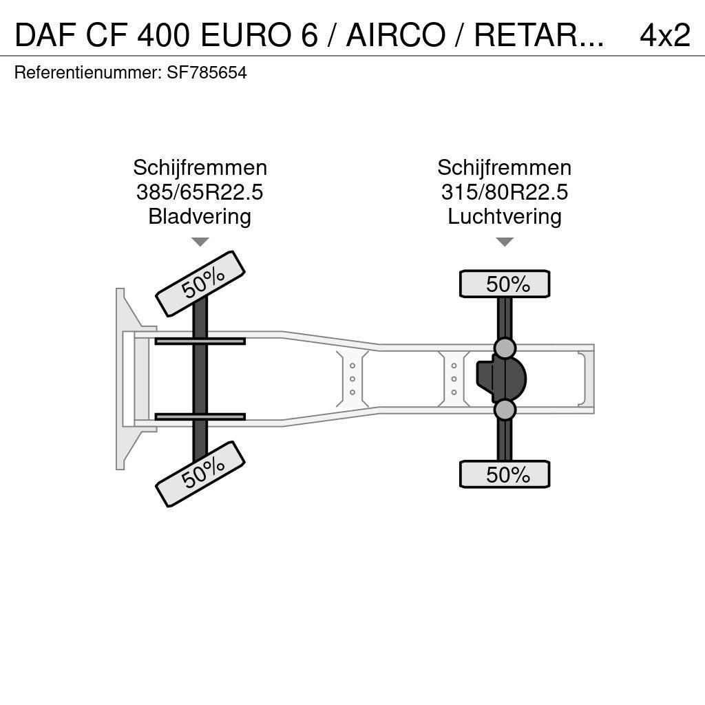 DAF CF 400 EURO 6 / AIRCO / RETARDER Tracteur routier