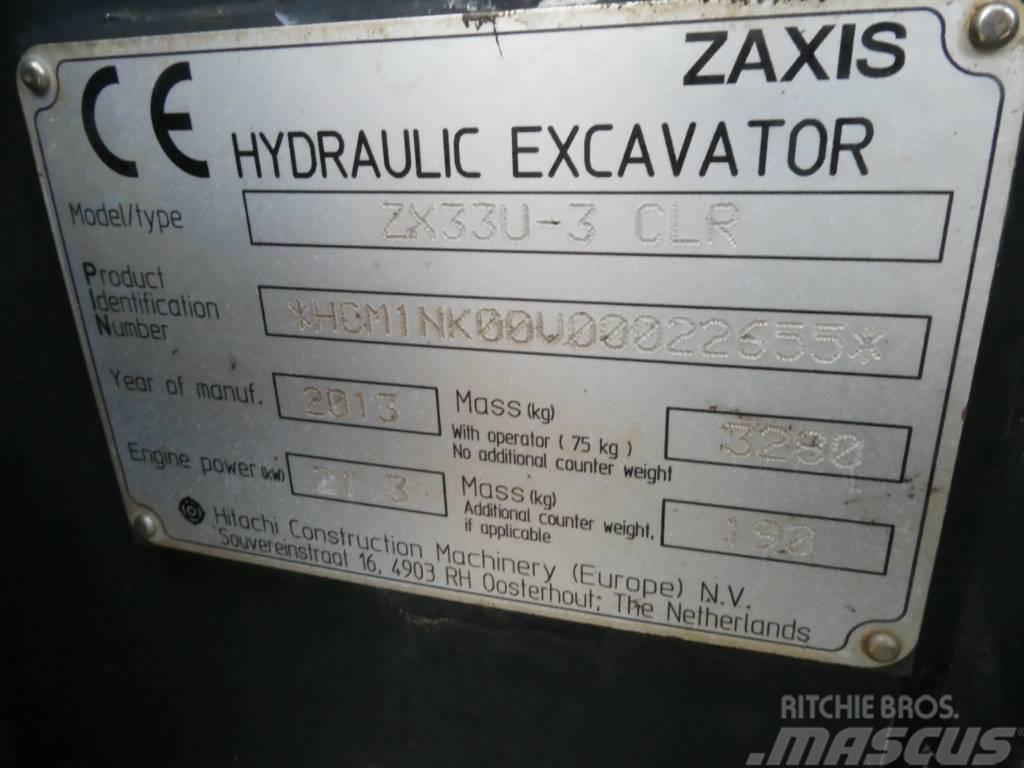 Hitachi ZX 33 U CLR Mini pelle < 7t