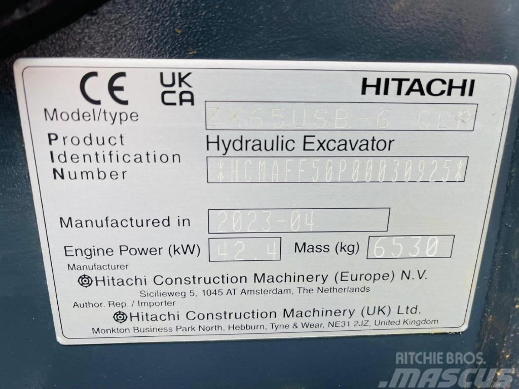 Hitachi ZX 65 US B-6 Mini pelle < 7t