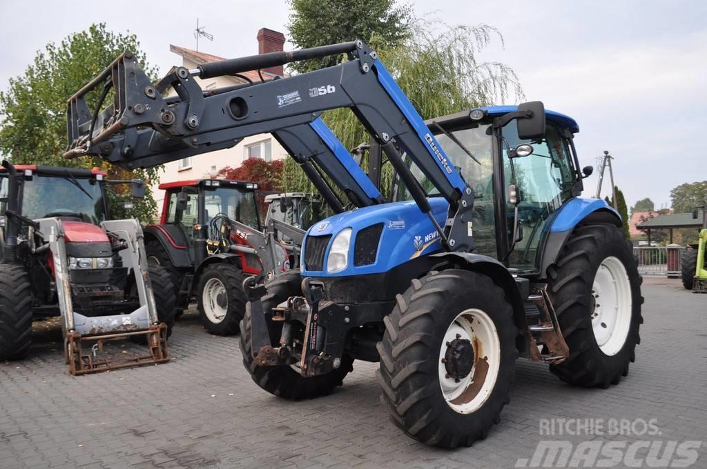 New Holland T6.140 + QUICKE Q56 Tracteur