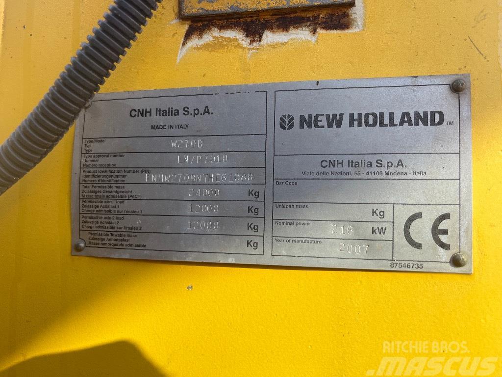 New Holland W 270 B Chargeuse sur pneus
