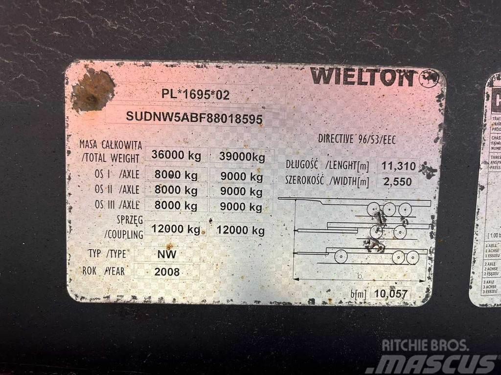 Wielton NW 48 A BOX L=10132 mm / 48 m3 Benne semi remorque