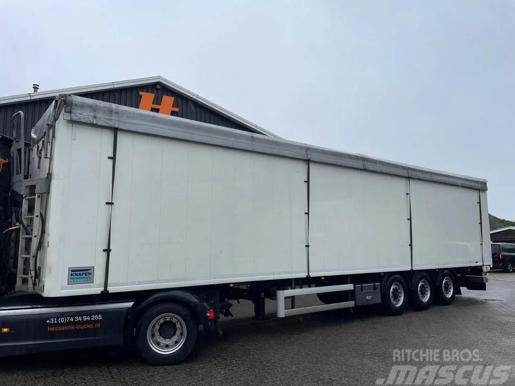 Knapen Trailers K100 92m3 10MM Cargo Floor Liftachse BPW Semi-remorques à plancher mobile