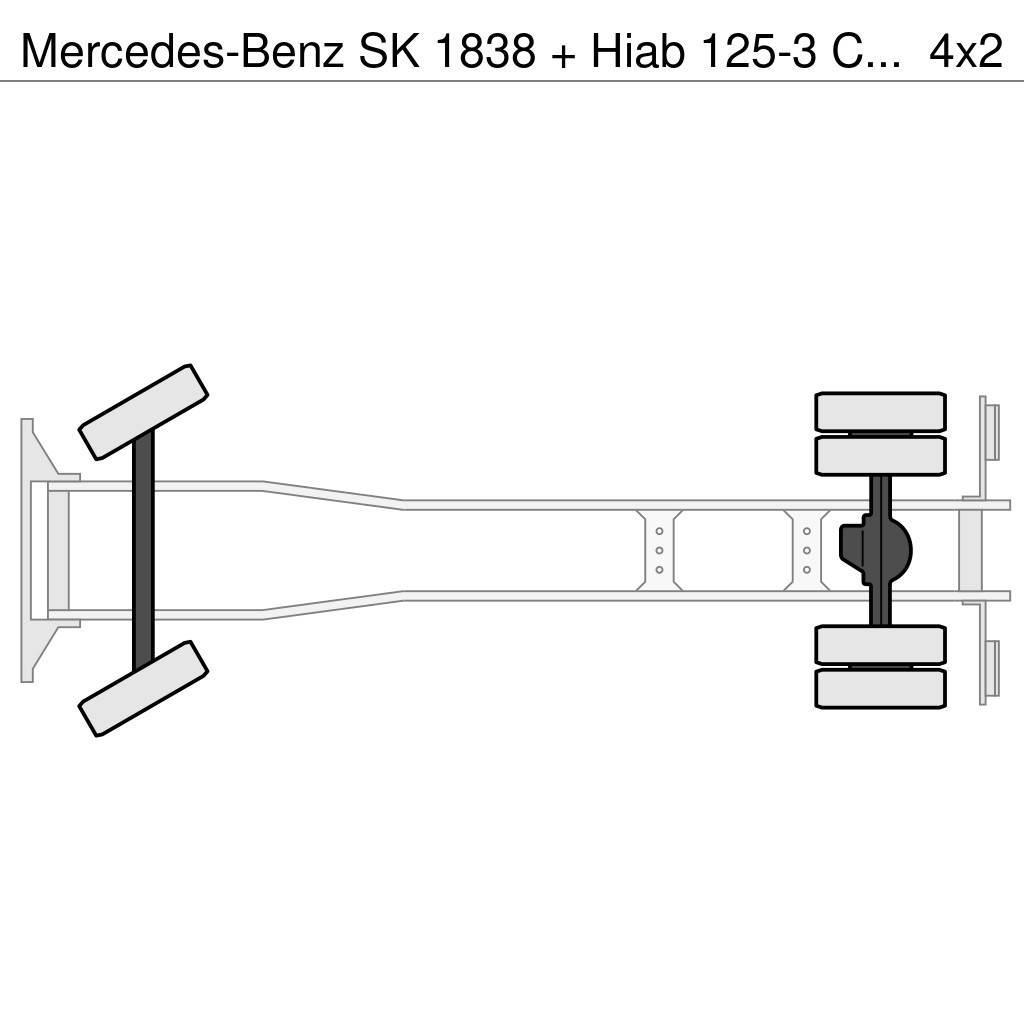 Mercedes-Benz SK 1838 + Hiab 125-3 Crane Grues tout terrain