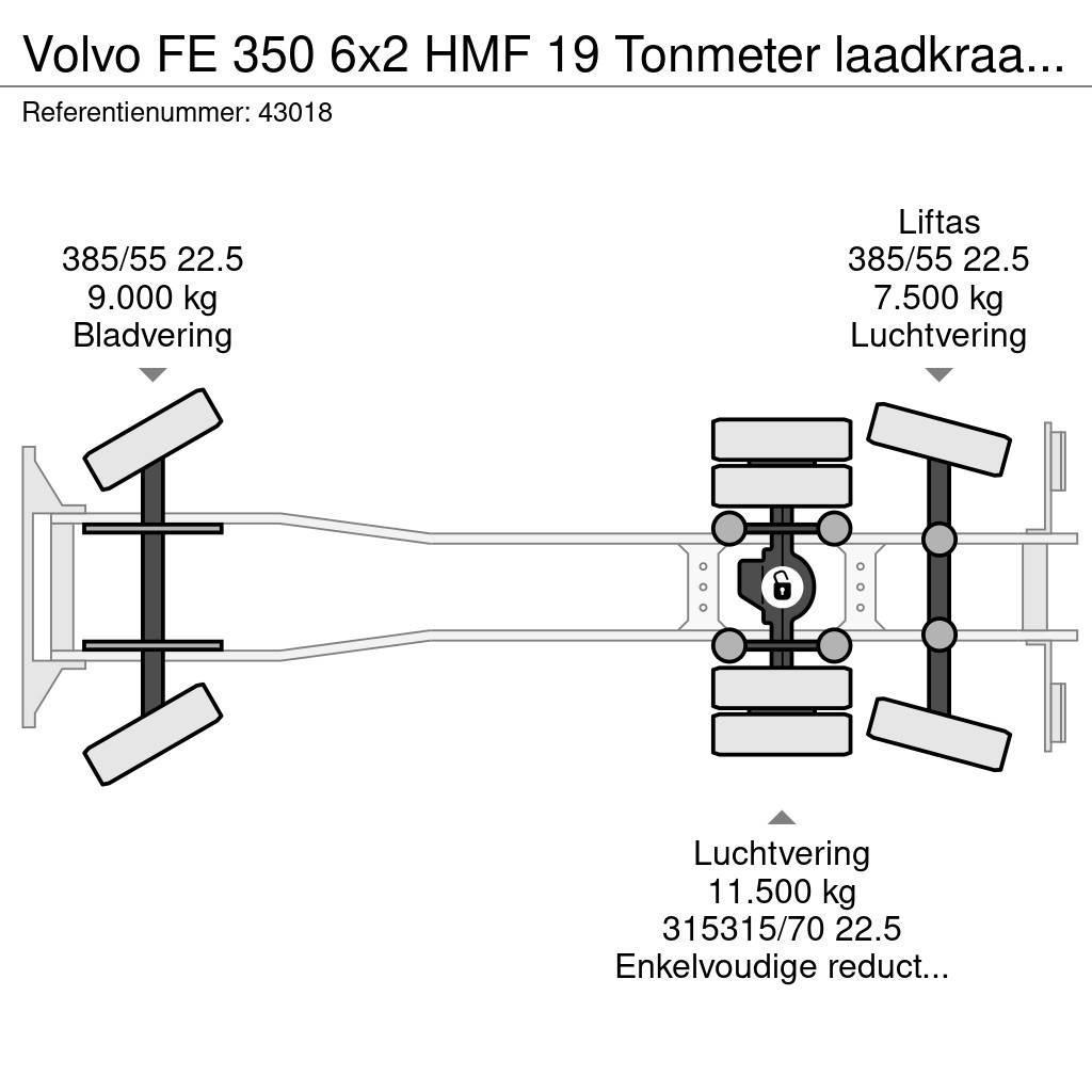 Volvo FE 350 6x2 HMF 19 Tonmeter laadkraan New and Unuse Camion ampliroll