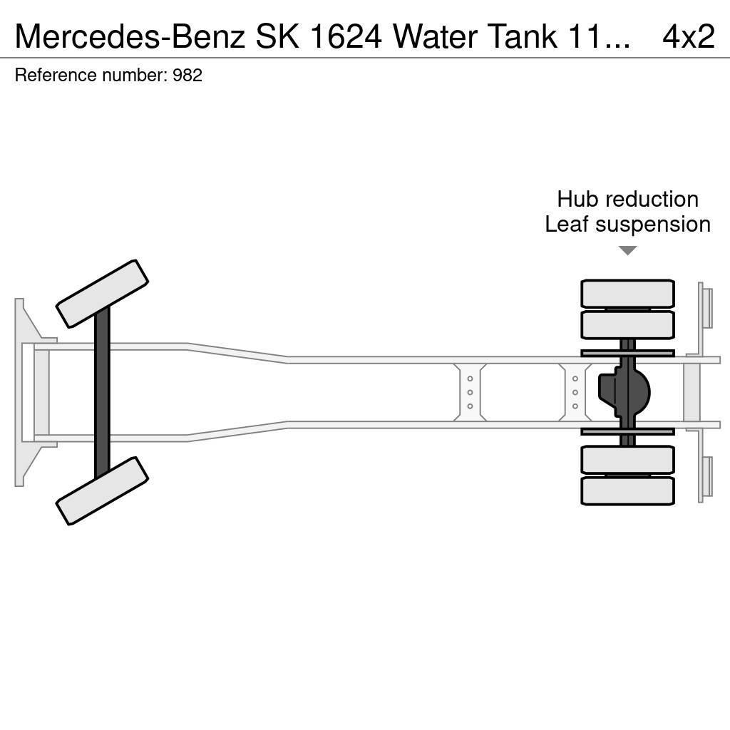 Mercedes-Benz SK 1624 Water Tank 11.000 Liters Spraybar Big Axle Motrici cisterna