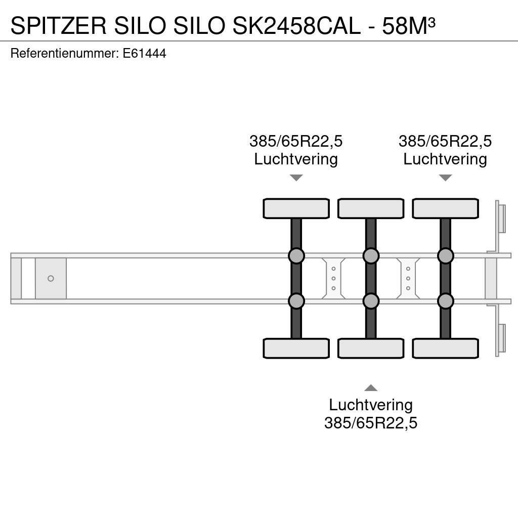 Spitzer Silo SILO SK2458CAL - 58M³ Semi remorque citerne