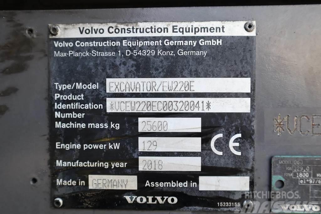 Volvo EW 220 E | TILTROTATOR | BUCKET | 2-PIECE | BSS Pelle sur pneus