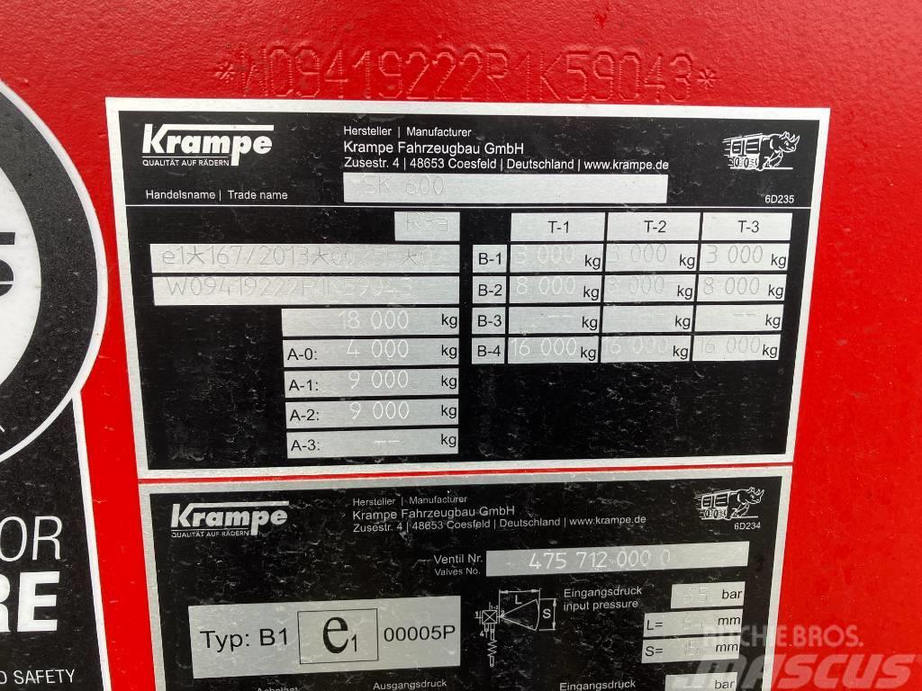 Krampe SK600 Benne céréalière