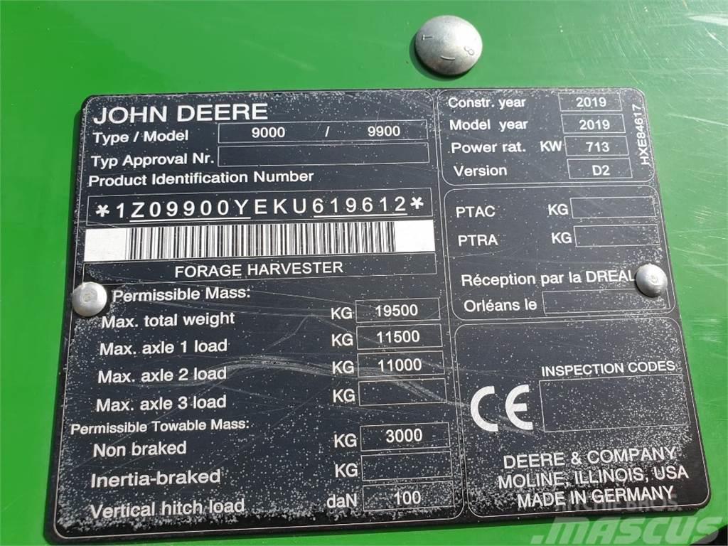 John Deere 9900 Ensileuse occasion