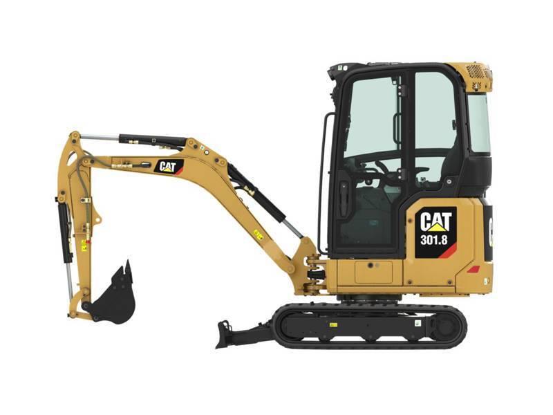 CAT 301.8 canopy smart Chargeur frontal, fourche