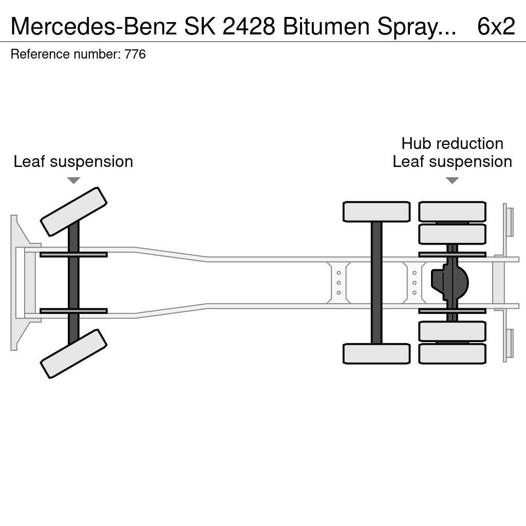 Mercedes-Benz SK 2428 Bitumen Sprayer 11.000L Good Condition Pulvérisateur pour bitume