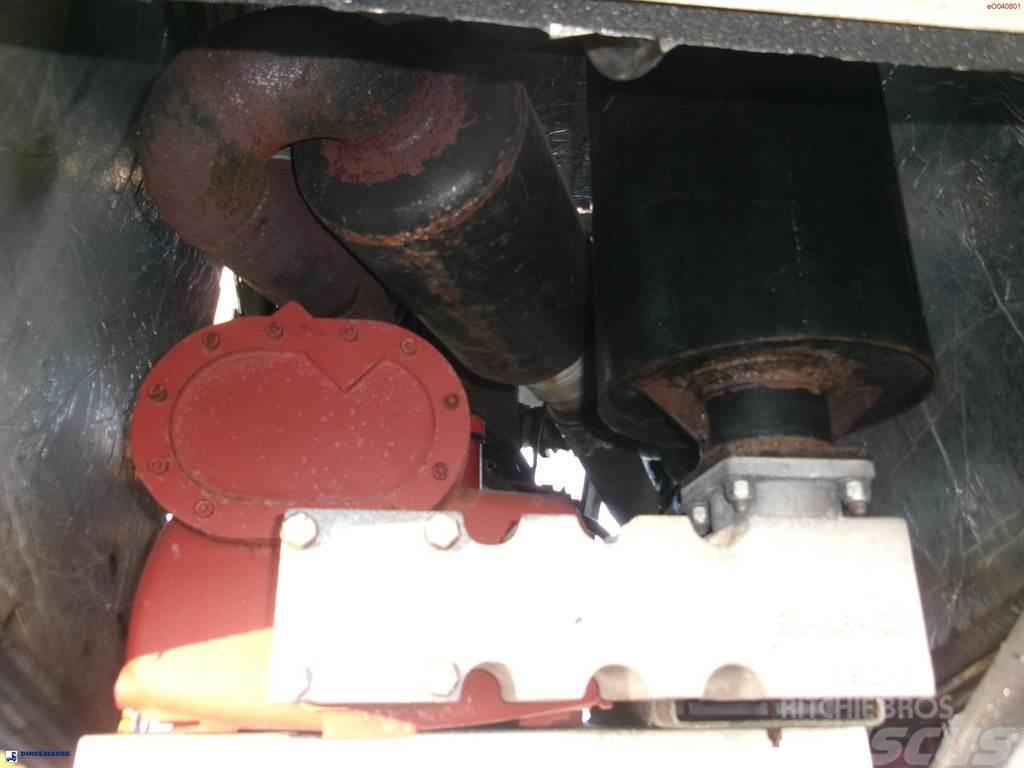 Feldbinder Powder tank alu 42 m3 (tipping) + engine/compresso Benne semi remorque