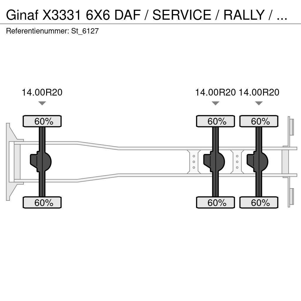 Ginaf X3331 6X6 DAF / SERVICE / RALLY / T5 / DAKAR Camion Fourgon