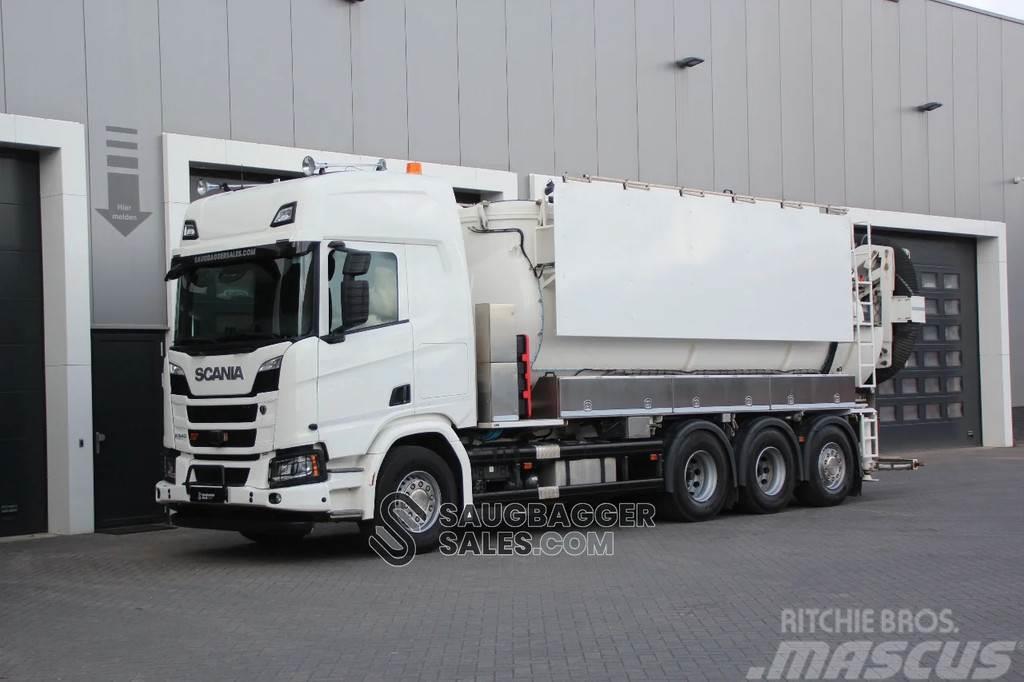 Scania R540 Amphitec Vortex 11000 suction excavator Camion aspirateur, Hydrocureur