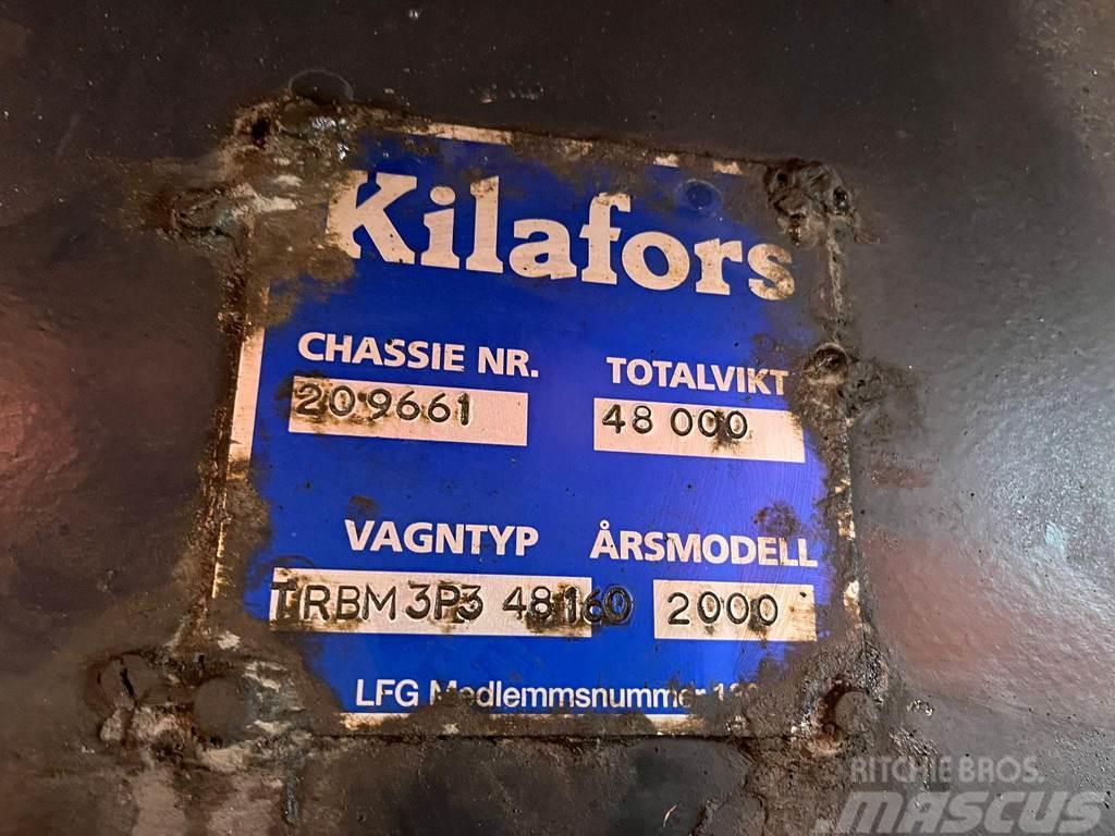 Kilafors TRB M3P3-48-160 LIFT & STEERING AXLE Semi remorque plateau ridelle