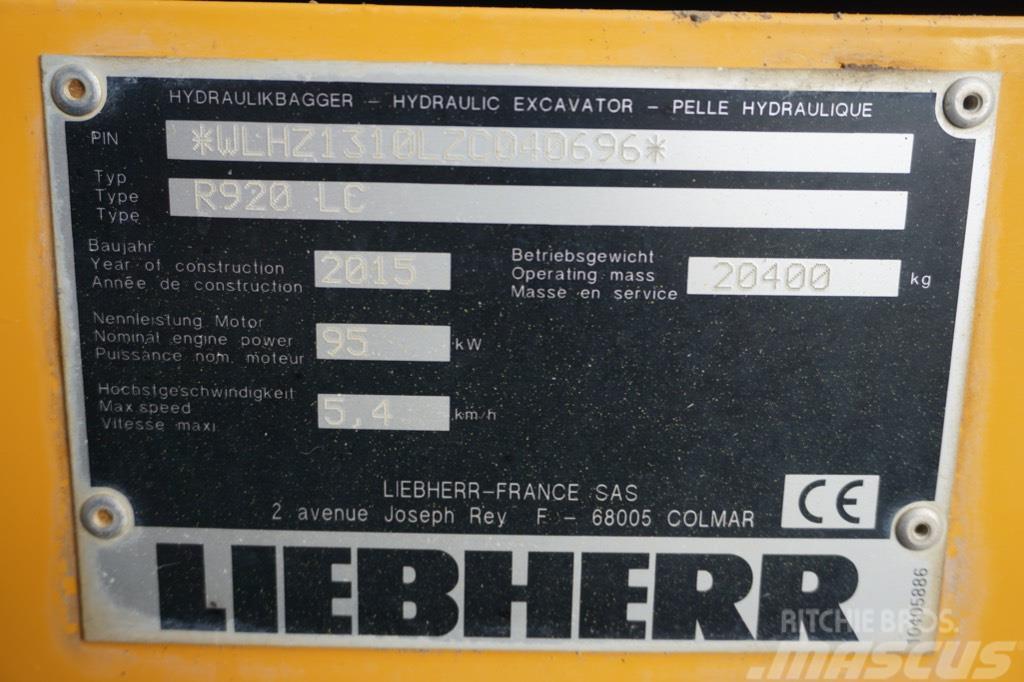 Liebherr R 920 LC Pelle sur chenilles