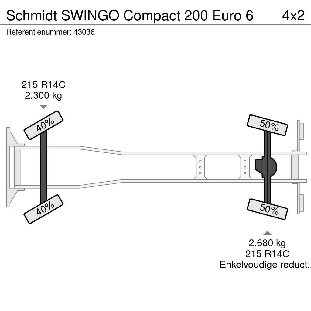 Schmidt SWINGO Compact 200 Euro 6 Camion balayeur