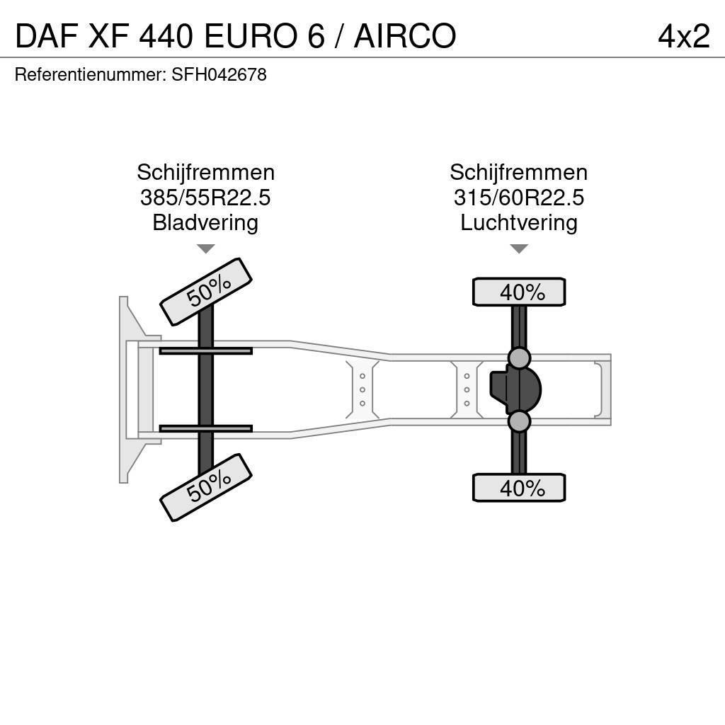 DAF XF 440 EURO 6 / AIRCO Tracteur routier