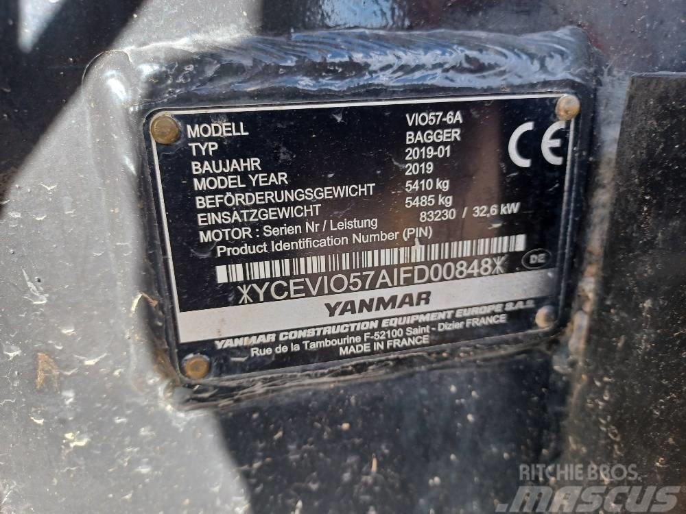 Yanmar VIO57-6A Mini pelle < 7t