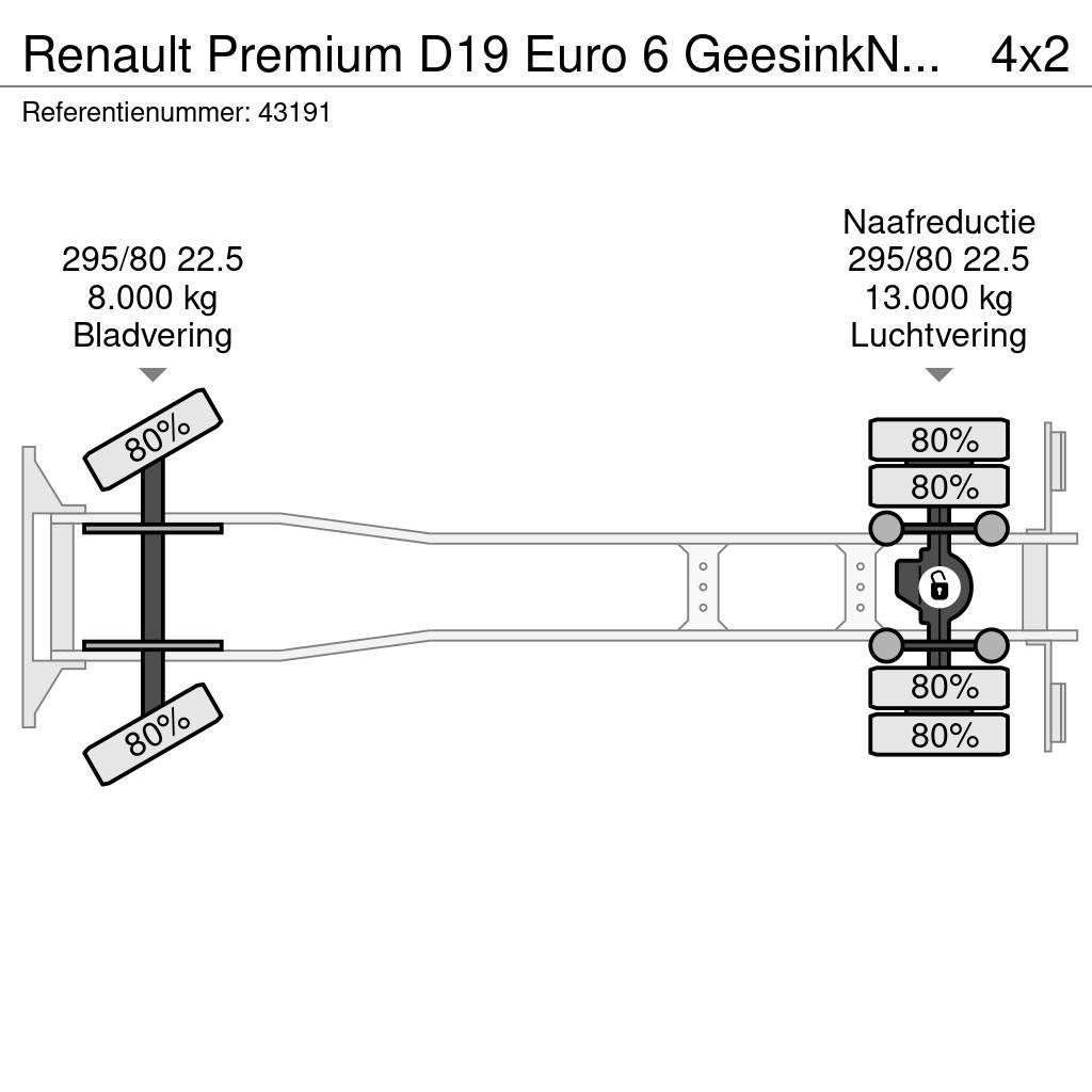 Renault Premium D19 Euro 6 GeesinkNorba MF 300, 16m³ Camion poubelle
