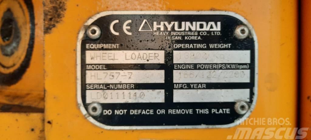 Hyundai HL 757-7 Chargeuse sur pneus