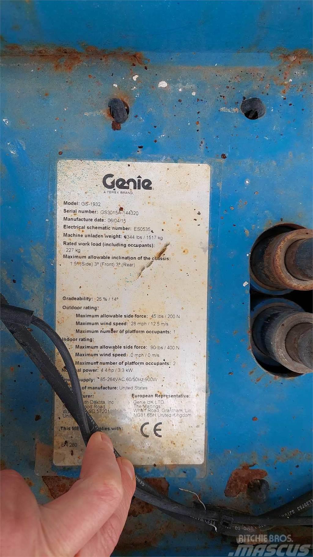 Genie GS1932 Nacelle ciseaux