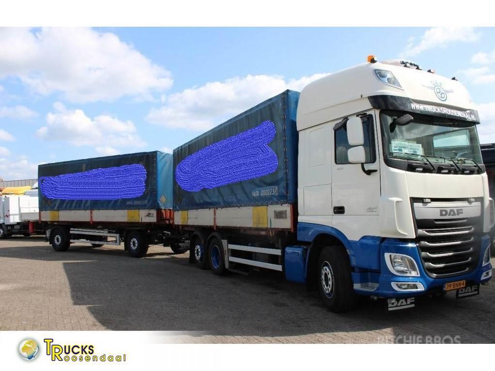 DAF XF 106.460 + Euro 6 + 6X2 + retarder + price is on Camion à rideaux coulissants (PLSC)