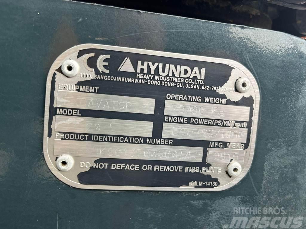 Hyundai HX 220 L ROTOTILT / AC / CENTRAL LUBRICATION / AUX Pelle sur chenilles