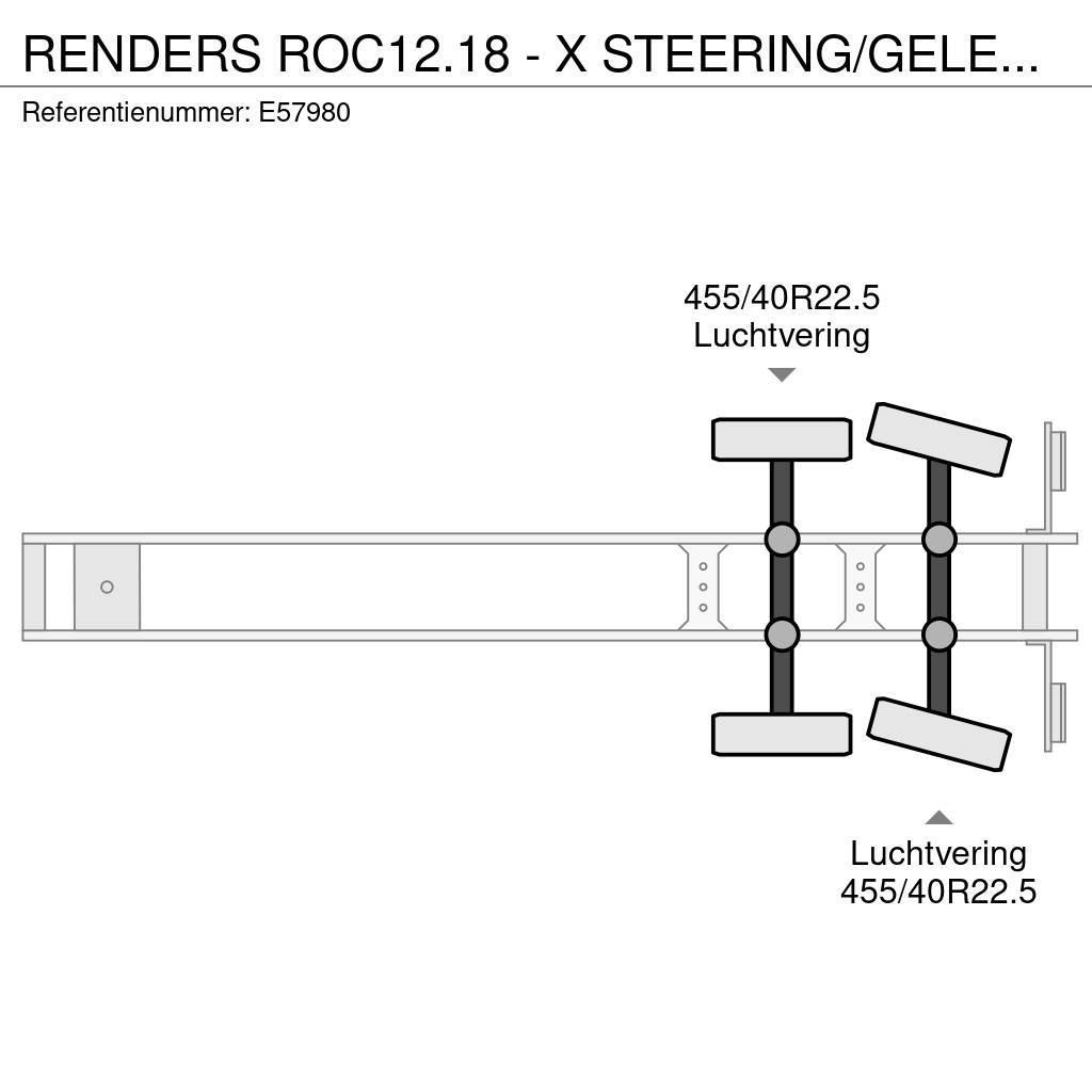 Renders ROC12.18 - X STEERING/GELENKT/GESTUURD Semi remorque plateau ridelle