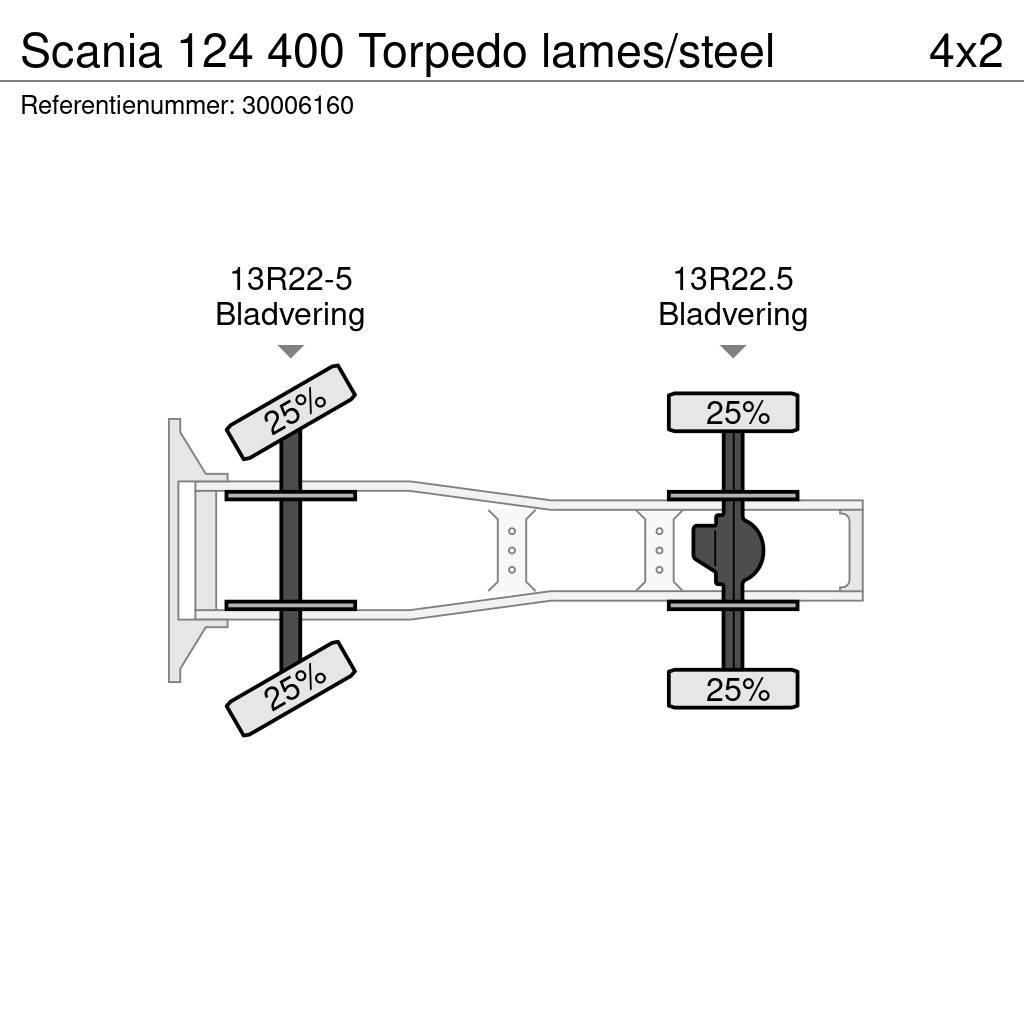 Scania 124 400 Torpedo lames/steel Tracteur routier