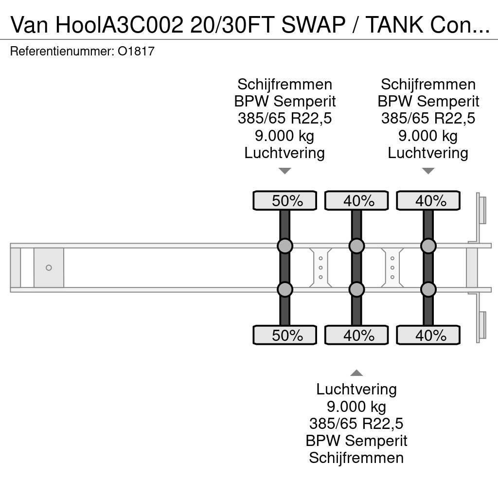 Van Hool A3C002 20/30FT SWAP / TANK ContainerChassis - Alco Semi remorque porte container