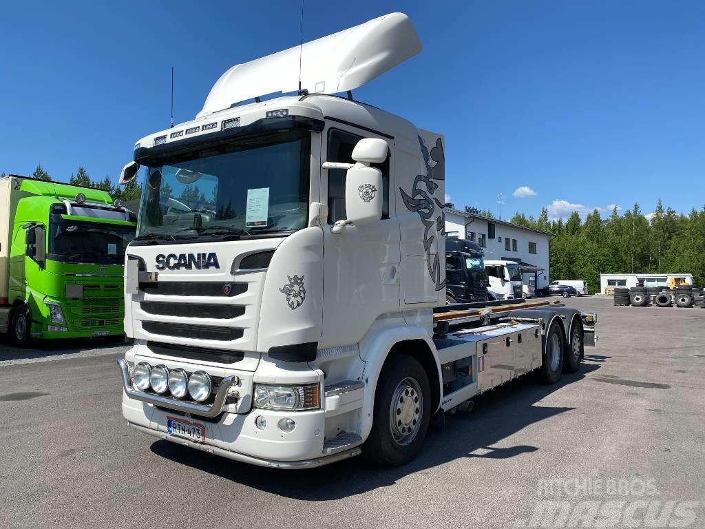 Scania R490 6x2*4 Camion porte container