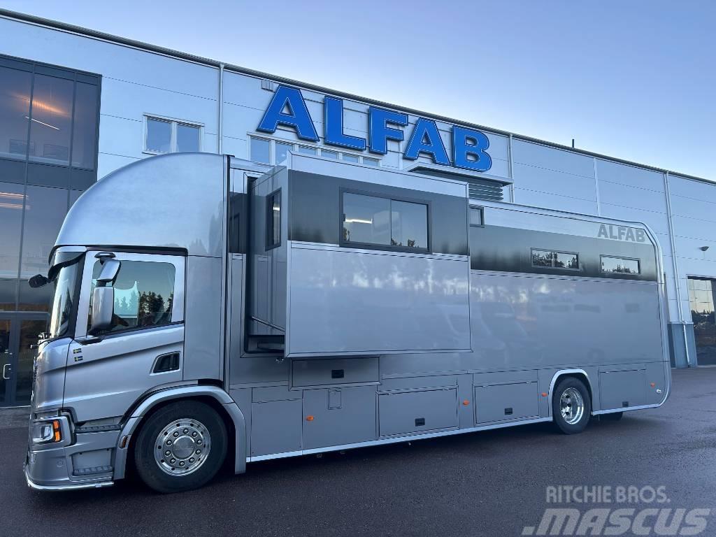 Scania P280 ALFAB Professional hästlastbil Camion Bétaillère