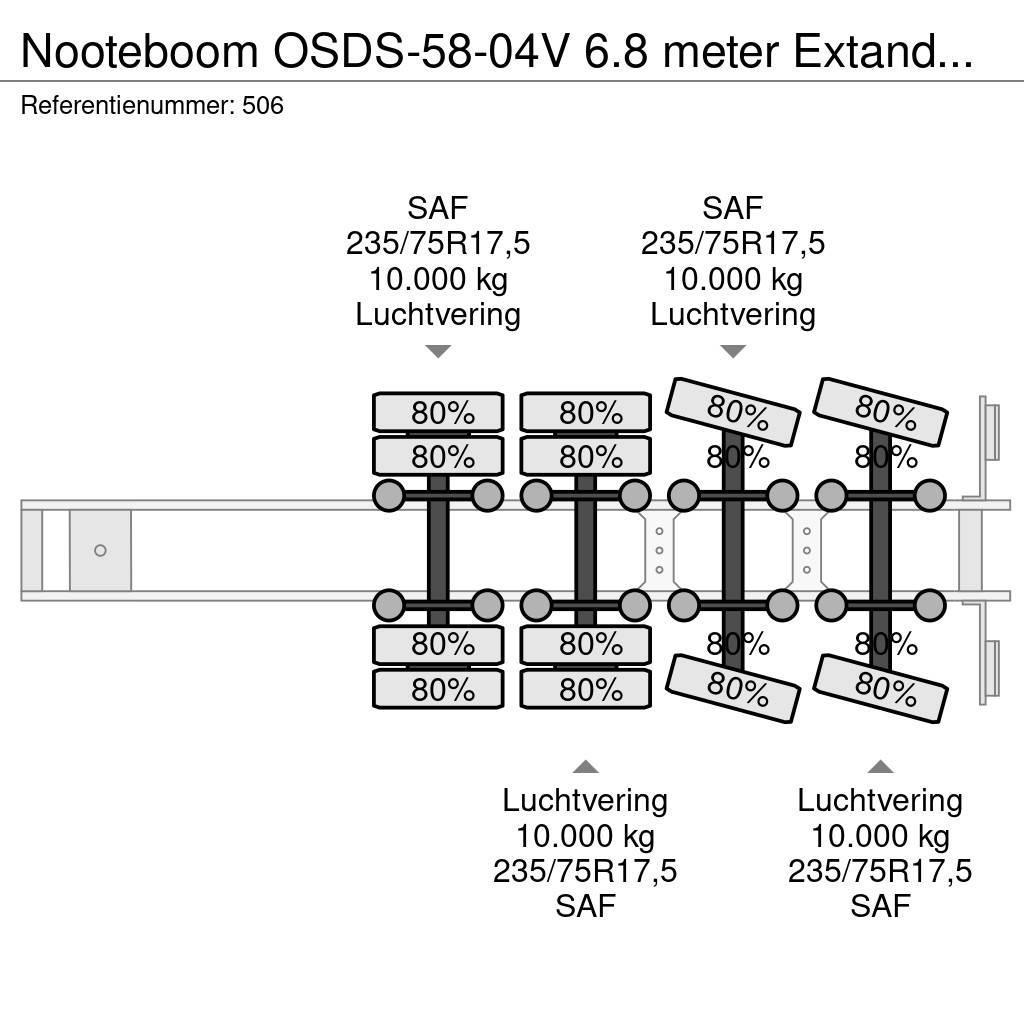 Nooteboom OSDS-58-04V 6.8 meter Extandable! Semi remorque surbaissée