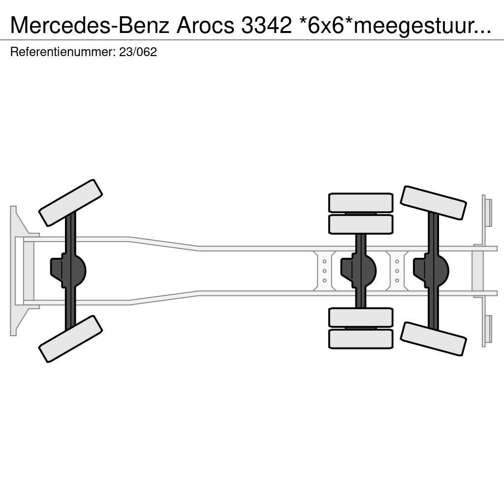 Mercedes-Benz Arocs 3342 *6x6*meegestuurd as*2zijdige kipper*Air Camion benne