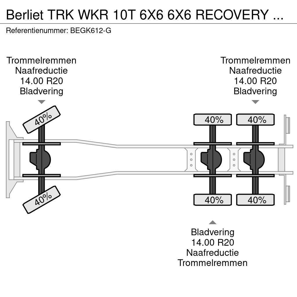 Berliet TRK WKR 10T 6X6 6X6 RECOVERY TRUCK 8589 KM Camion dépannage