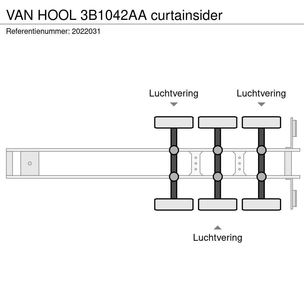 Van Hool 3B1042AA curtainsider Semi remorque à rideaux coulissants (PLSC)